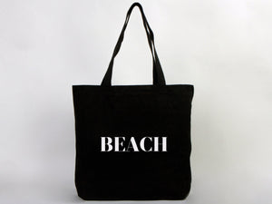 Black Custom Canvas Tote Bag 19"x16"x4" – Personalized Cotton Promotional & Beach Bag - Pamusan.com