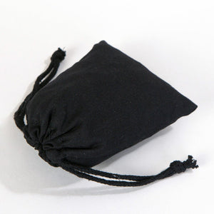 Black Fabric Drawstring Pouch 4"x5" – Reusable Cotton Bag - Pamusan.com