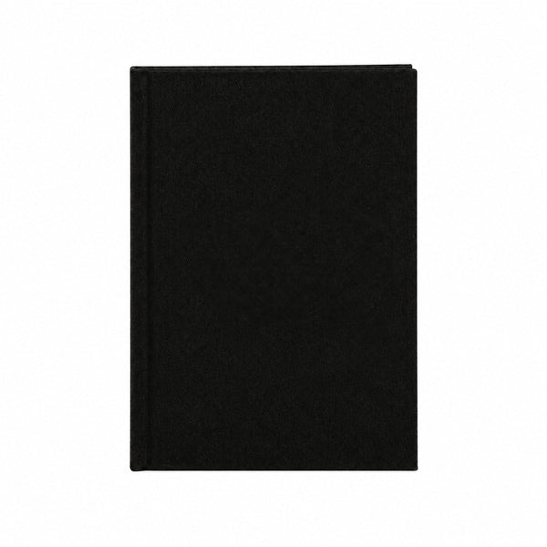 Blank Black Canvas Notebook – A5 (7.9" × 5.5" / 20 × 14 cm), 80 Unlined Sheets, Bulk Plain Journal - Pamusan.com