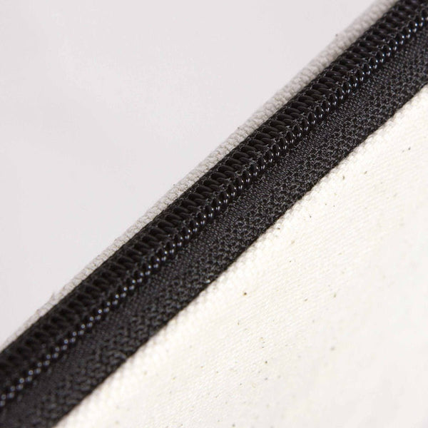 Blank Cotton Clutch Bag with Zipper – 12"x8" Lined Purse - Pamusan.com