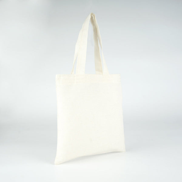 Blank Cotton Tote Bag 9x9 Inch | Lightweight Natural Cotton Gift Bag - Pamusan.com