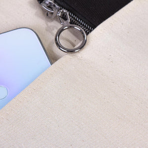 Blank Cotton Tote Bag with Inner Pocket 14"W x 16"H – Wholesale Plain Canvas Shopping Bag - Pamusan.com