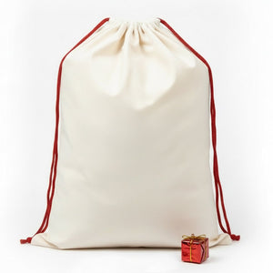 Blank Santa Sack – 24" x 35" (60 x 90 cm) Plain Christmas & New Year Gift Bag - Pamusan.com