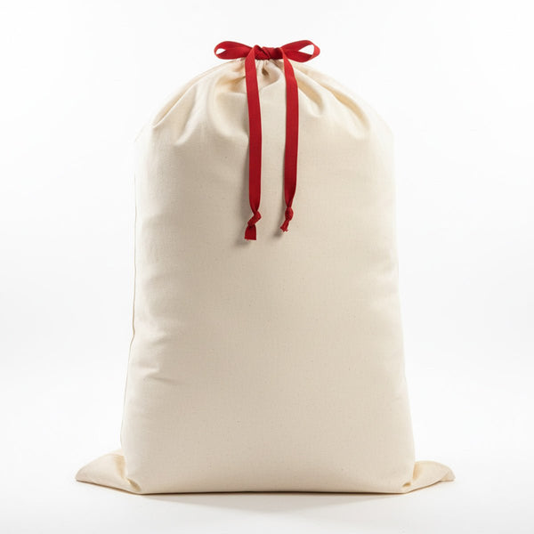 Blank Santa Sack – 24" x 35" (60 x 90 cm) Plain Christmas & New Year Gift Bag - Pamusan.com