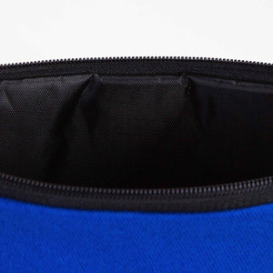 Blue Cotton Zippered Clutch Pouch – 12" × 8" (30 × 21 cm) – 10 oz Fabric - Pamusan.com