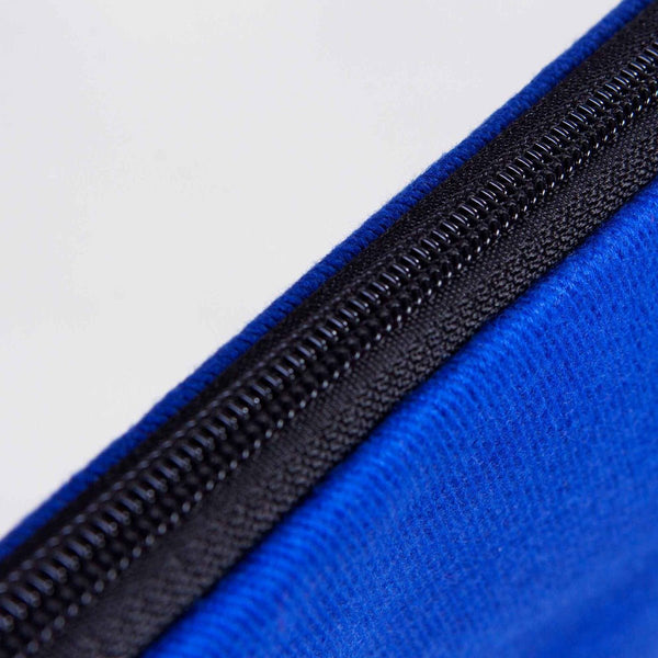 Blue Cotton Zippered Clutch Pouch – 12" × 8" (30 × 21 cm) – 10 oz Fabric - Pamusan.com