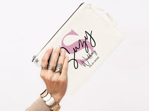 Bridal Party Clutch Bags – Custom Cotton Bridesmaid Wedding Gift - Pamusan.com