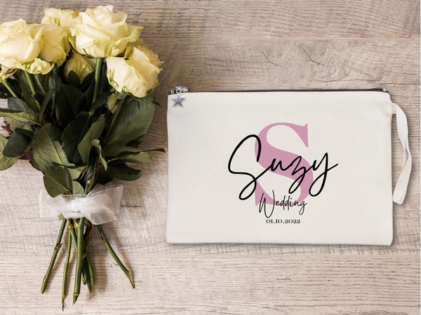 Bridal Party Clutch Bags – Custom Cotton Bridesmaid Wedding Gift - Pamusan.com