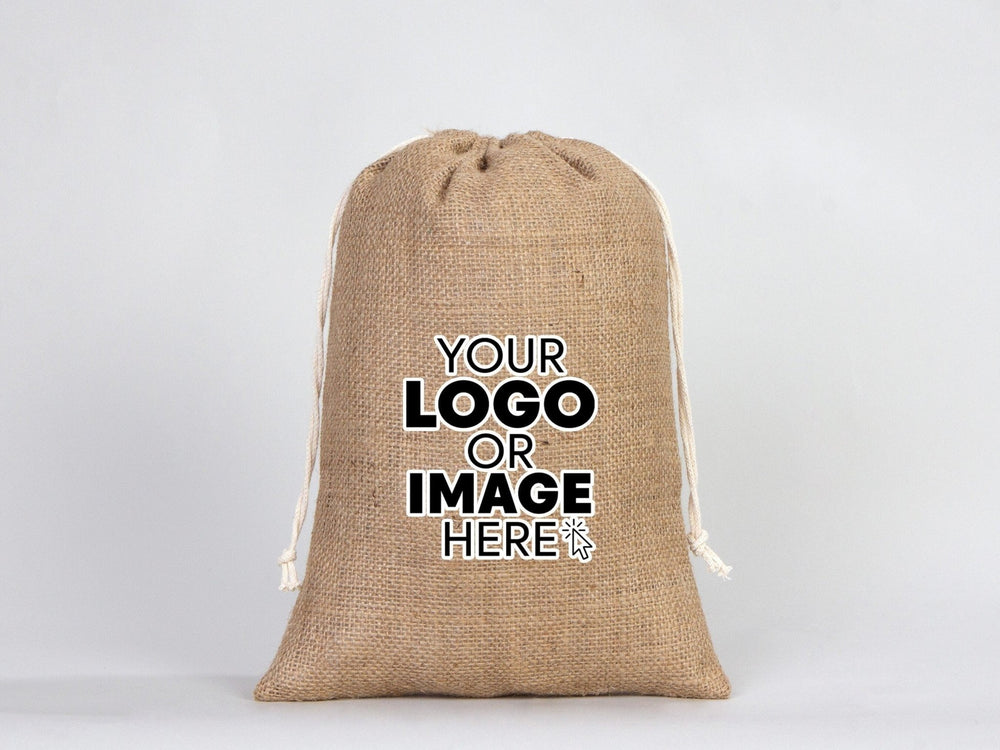Burlap Bags 10"W x 14"H (25 x 35 cm) - Coffee Bag - Burlap Bags With Drawstring - 100% Natural Jute Bags - Jute Drawstring Gift Bags - Pamusan.com