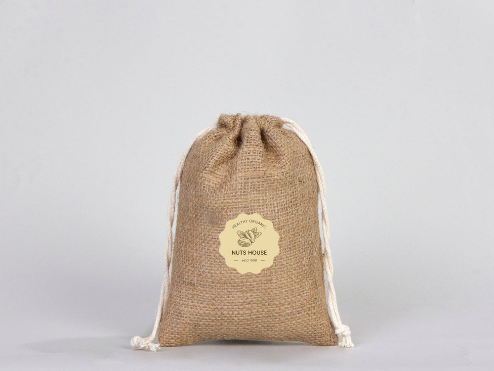 Burlap Drawstring Bags 6"W x 8"H (15 cm x 20 cm) - Custom Jute Bag - Pamusan.com