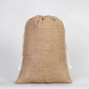 Burlap Drawstring Pouch – 10" × 14" (25 × 35 cm) – Eco - Friendly - Pamusan.com