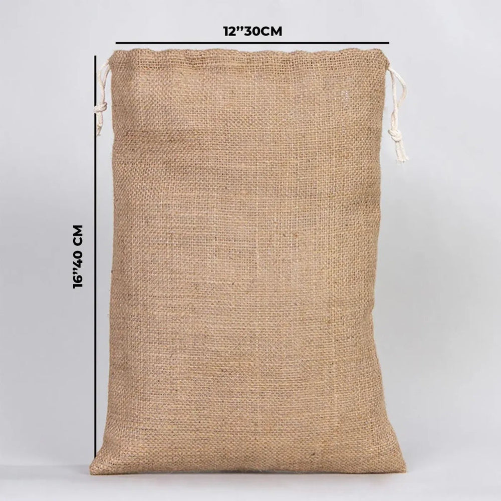 Burlap Drawstring Pouch – 12" × 16" (30 × 40 cm) – Eco - Friendly - Pamusan.com