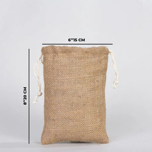 Burlap Drawstring Pouch – 6" × 8" (15 × 20 cm) Eco Friendly - Pamusan.com