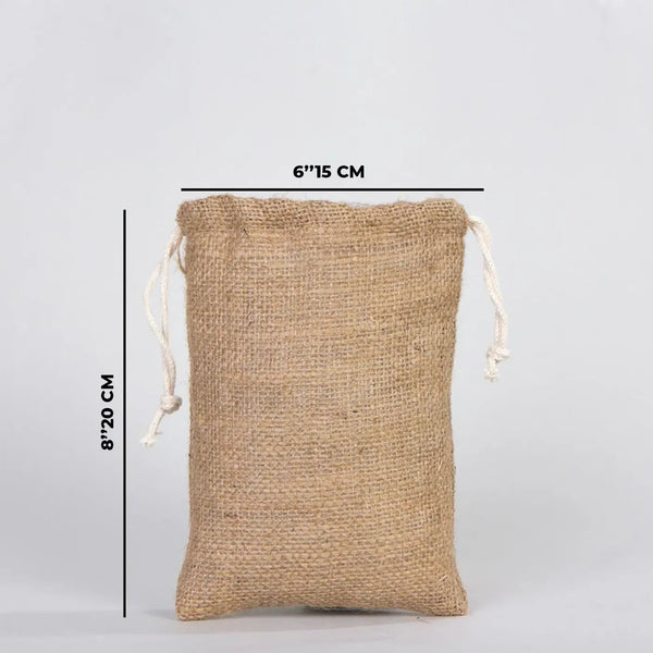 Burlap Drawstring Pouch – 6" × 8" (15 × 20 cm) Eco Friendly - Pamusan.com