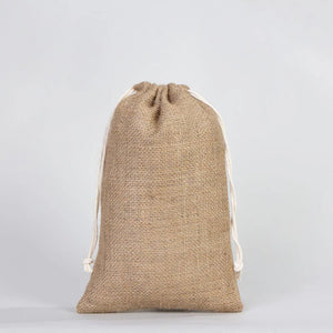 Burlap Drawstring Pouch – 8" × 12" (20 × 30 cm) – Eco - Friendly - Pamusan.com