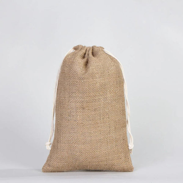 Burlap Drawstring Pouch – 8" × 12" (20 × 30 cm) – Eco - Friendly - Pamusan.com
