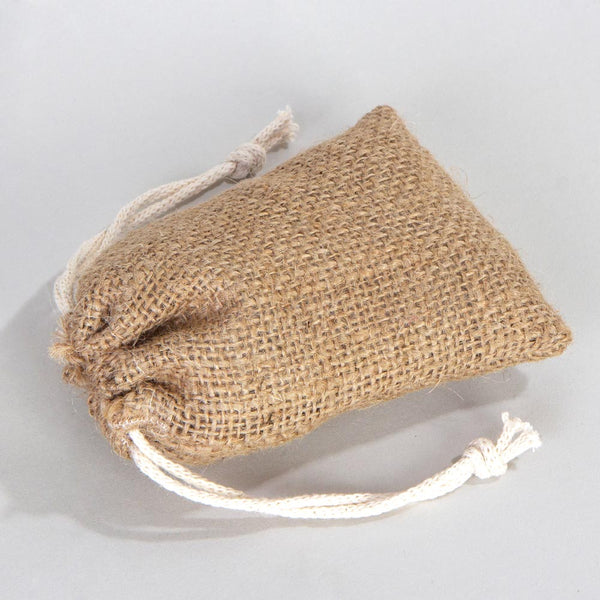 Burlap Drawstring Pouch – Natural – 4" × 5" (10 x 13 cm) – 4 oz - Pamusan.com