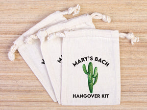 Cactus Hangover Kit Bags - Party Recovery Kit Bags - Survival Kit Pouch - Pamusan.com