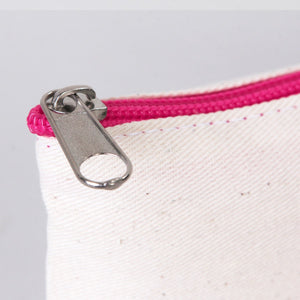 Clutch 8"W x 6"H (21 cm x 15 cm)  - Fuchsia Zippered (Customize)