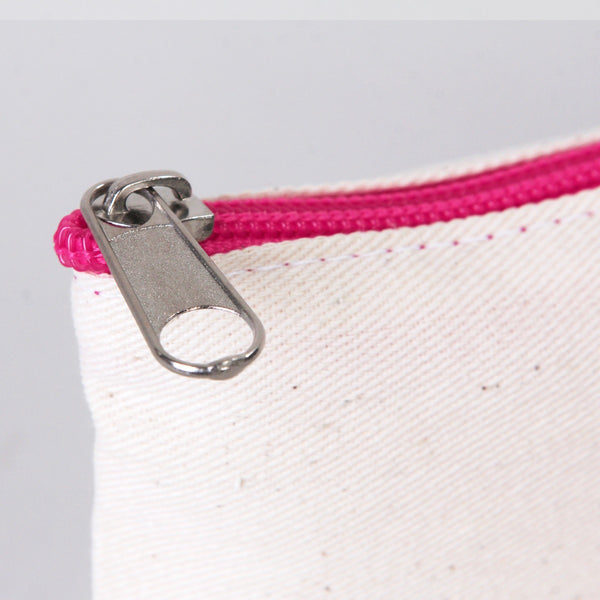 Clutch 8"W x 6"H (21 cm x 15 cm)  - Fuchsia Zippered (Customize)