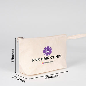 Canvas Clutch Pencil Case with Star Zipper Pull – 9" x 5" x 2" - Pamusan.com