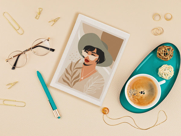 Canvas Cover Notebook 6"W x 8"H (15 cm x 20 cm) Text Logo or Photo Print, Promotional Notebook - Pamusan.com