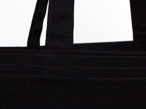 Canvas Custom Tote Bags Black 14"x16" – Personalized Logo Print - Pamusan.com