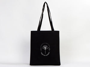 Canvas Custom Tote Bags Black 14"x16" – Personalized Logo Print - Pamusan.com