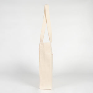 Canvas LUX Tote Bag – Snap Button, Front Pockets – 18" × 16" × 4" (35 × 40 × 10 cm), 10 oz Cotton - Pamusan.com