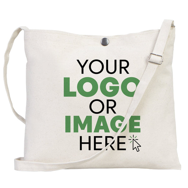 Canvas Messenger Bag – 11"W x 13"H Custom Crossbody Saddlebag - Pamusan.com