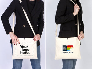 Canvas Messenger Bag – 11"W x 13"H Custom Crossbody Saddlebag - Pamusan.com