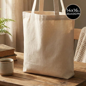 Canvas Purse Natural - 14" x 16" (35x40 cm) - 10 oz - Pamusan.com