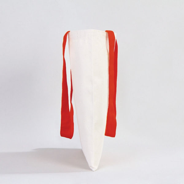 Canvas Purse with Red Handles - 14" x 16" (35x40 cm) - 10 oz - Pamusan.com