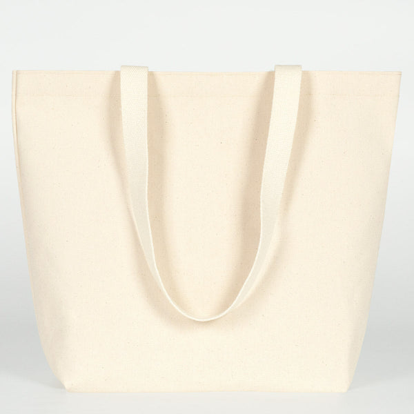 Canvas Shopping Tote Bag – Laminated – 17" × 14" × 6" (45 × 35 × 15 cm) – 10 oz - Pamusan.com