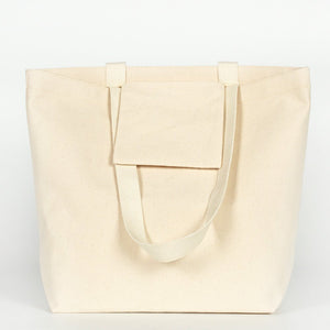 Canvas Shopping Tote Bag – Laminated – 17" × 14" × 6" (45 × 35 × 15 cm) – 10 oz - Pamusan.com