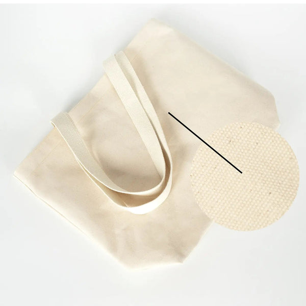 Canvas Shopping Tote Bag with Custom Logo – 17" × 14" × 6" (45 × 35 × 15 cm) – Laminated Lining – 10 oz Cotton - Pamusan.com