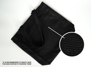 Canvas Tote Bag – Blank Black, Durable & Reusable Shopping Bag - Pamusan.com