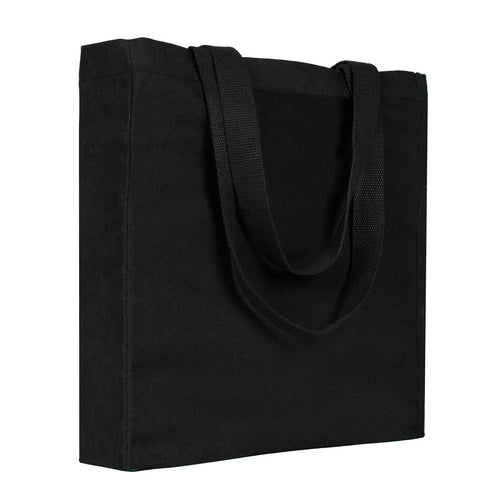 Canvas Tote Bag – Blank Black, Durable & Reusable Shopping Bag - Pamusan.com