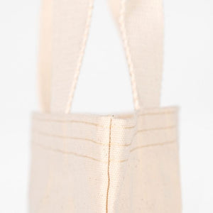 Canvas Tote Bag with Woven Handles – 14" × 16" × 4" (35 × 40 × 10 cm) – Natural 10 oz - Pamusan.com
