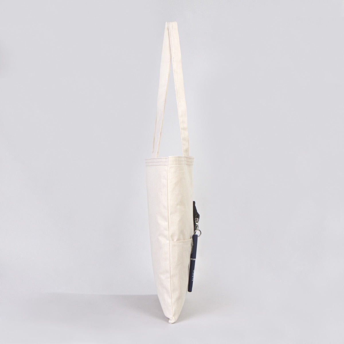 Blank Cotton Tote Bag with Inner Pocket 14"W x 16"H – Wholesale Plain Canvas Shopping Bag