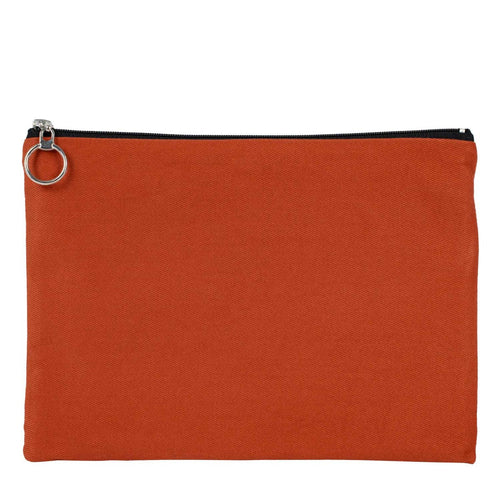 Ceramic Cotton Zippered Clutch Pouch – 12" × 8" (30 × 21 cm) – 10 oz Fabric - Pamusan.com