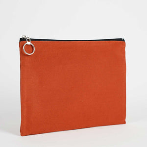 Ceramic Cotton Zippered Clutch Pouch – 12" × 8" (30 × 21 cm) – 10 oz Fabric - Pamusan.com
