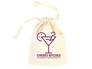 Cheers Bitches Hangover kit Bags, Survival, Recovery Kit Party Custom Name Print - Pamusan.com