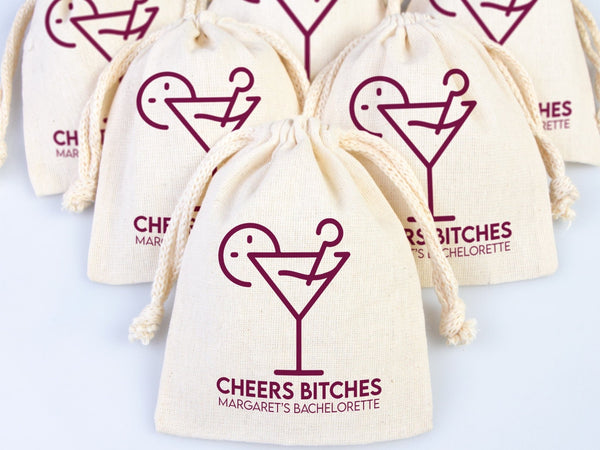 Cheers Bitches Hangover kit Bags, Survival, Recovery Kit Party Custom Name Print - Pamusan.com