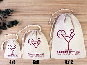 Cheers Bitches Hangover kit Bags, Survival, Recovery Kit Party Custom Name Print - Pamusan.com