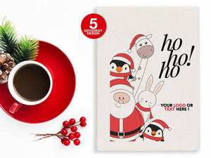 Christmas Sketchbook, 6"W x 8"H (15 cm x 20 cm) Personalized Noel Gift, Custom Christmas Notebook, Holidays Planner - Pamusan.com