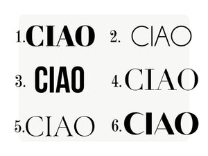 Ciao ! Italy Wedding Favor Bag, Italian Wedding Welcome Bag, Italy Gift, Custom Italy Wedding Totes - Pamusan.com