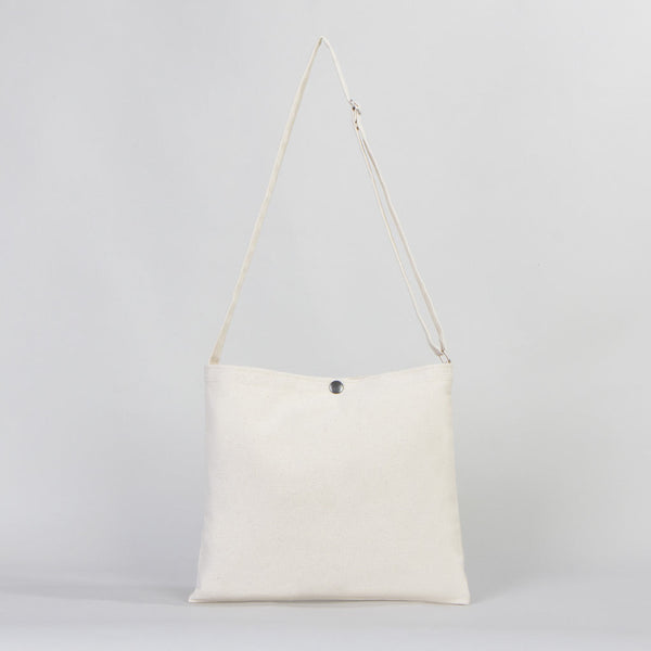 Canvas Messenger Bag – 11"W x 13"H Blank Crossbody Saddlebag