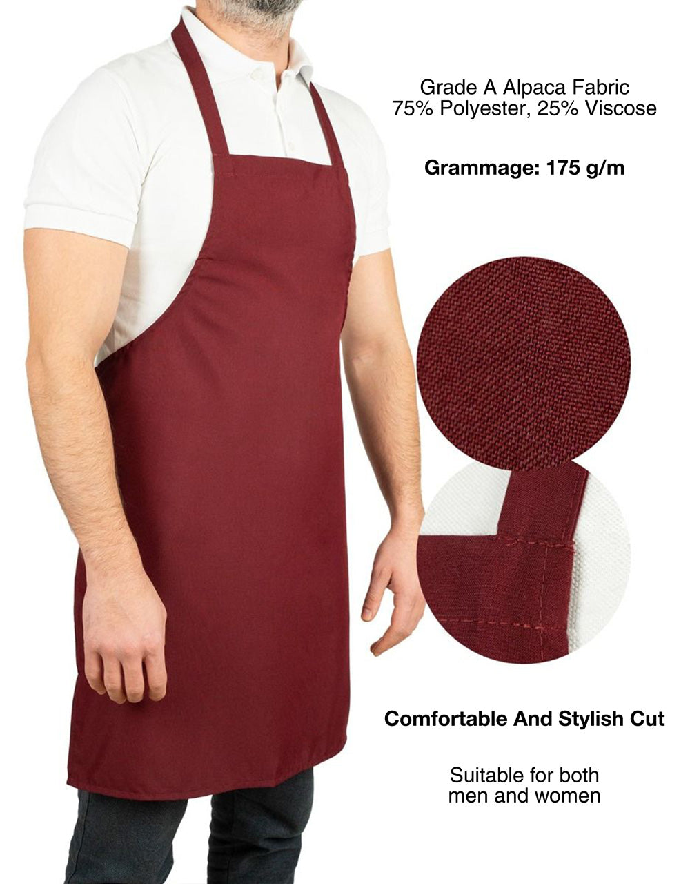 Kitchen Apron -   Bordeaux