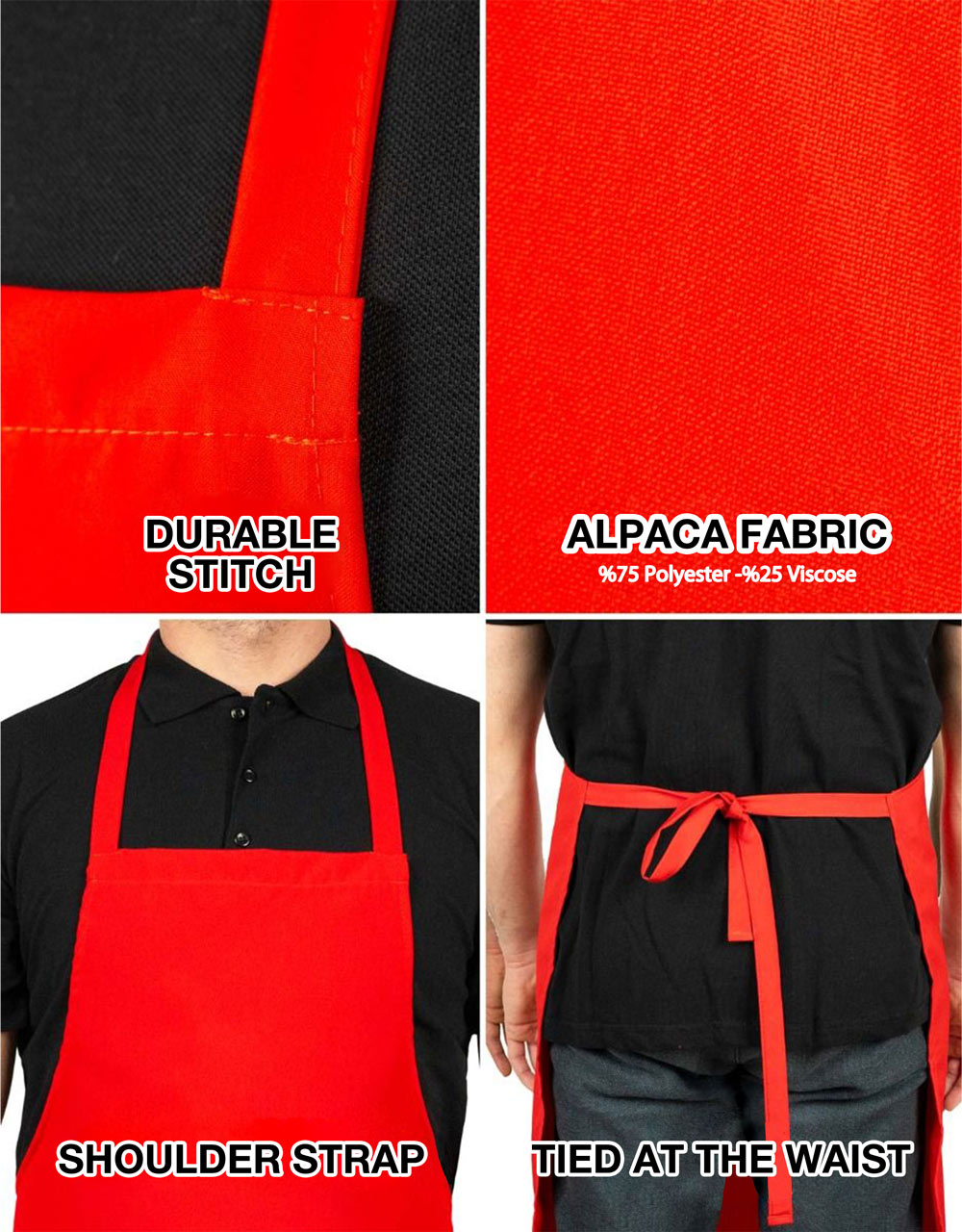 Kitchen Apron - Red